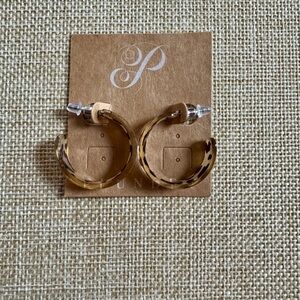 Plunder Leopard Print Hoop Earrings